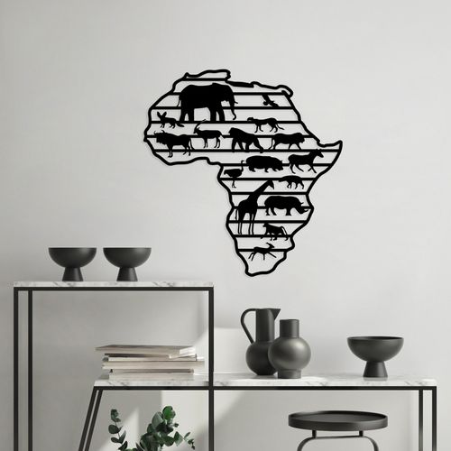 Wallity Metalna zidna dekoracija, African Animals slika 1