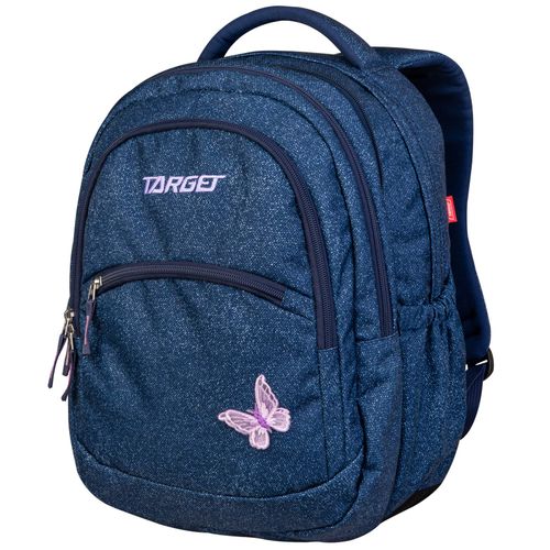 Target ruksak 2u1 Curved denim butterfly  slika 1