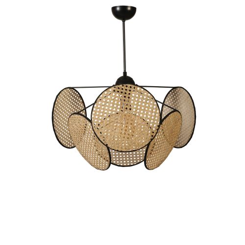 Hera Silindir 6 Lı Rattan Avize Rattan Chandelier slika 2