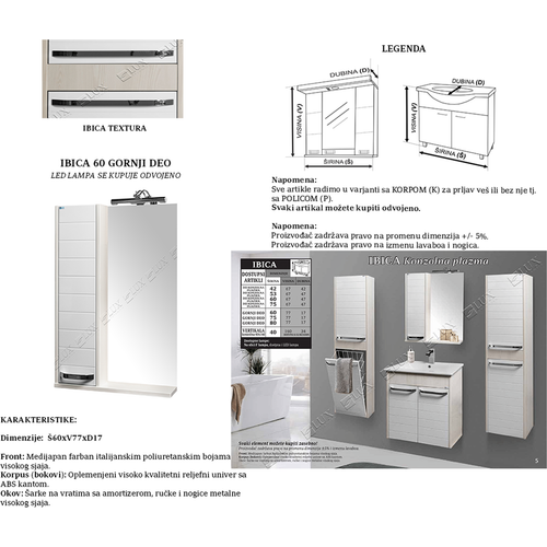 Ceramica Lux Ibica 60 gornji deo slika 2