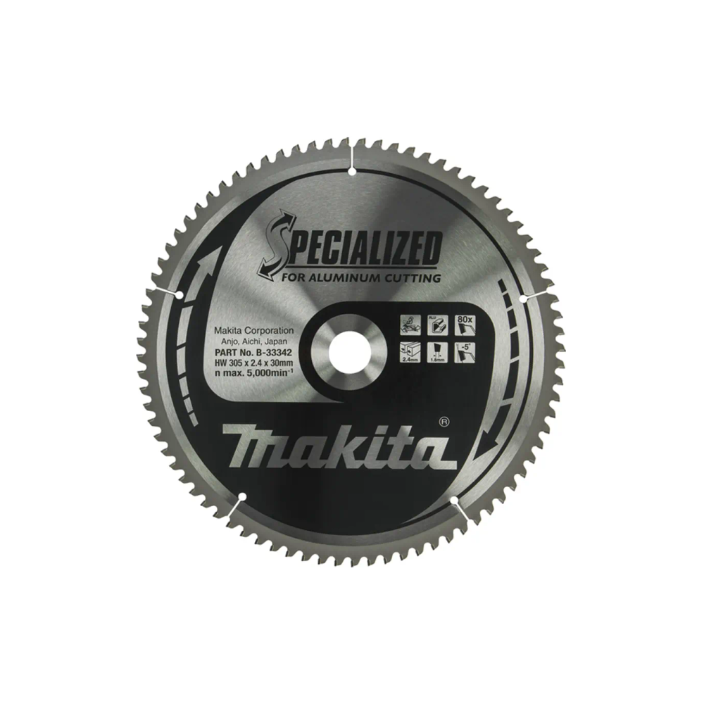 Makita - TCT Specialized list potezne kombinovane pile za aluminijum 305 mm, 305x30x1,8 mm 80Z B-33342 slika 1