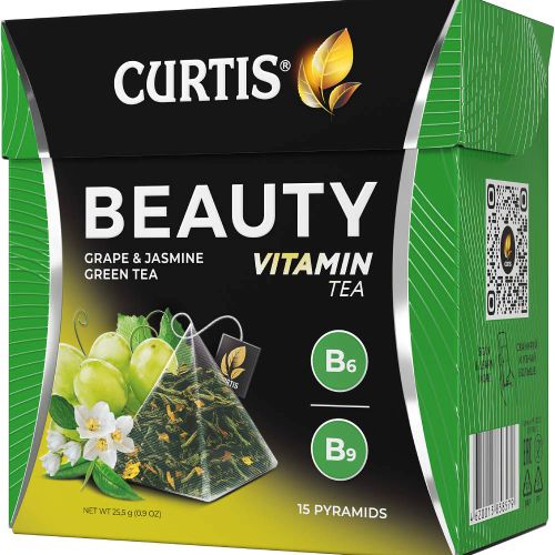 CURTIS Beauty Tea - Zeleni čaj sa laticama jasmina i komadićima grožđa 15x1,7g 111111 slika 3