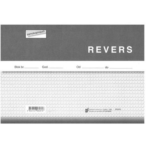 I-97/NCR REVERS; Blok 100 listova, 21 x 14,8 cm slika 1