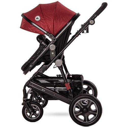 LORELLI LORA LUXE Red Elephants Kolica 3u1: Košara + Autosjedalica + Zimska Navlaka (0mj+) - (do 15kg/96cm) slika 7