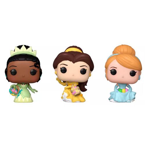 Carrot Pocket POP Blister: 3 Figurice Disney Princeze - Pepeljuga, Tiana, Bella slika 2