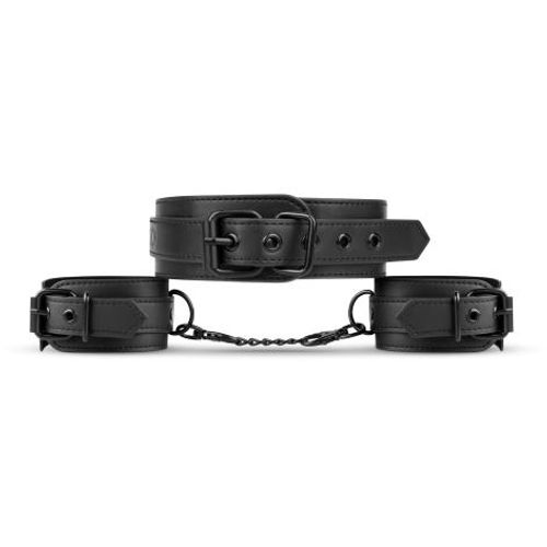 Collar &amp; Wrist Cuffs - Black slika 8
