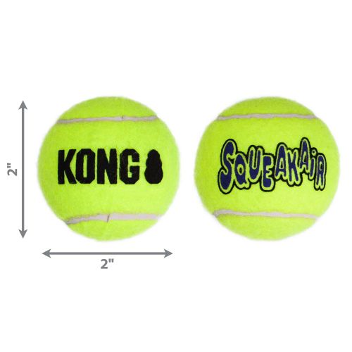 KONG Igračka za psa, SqueakAir Ball Small, zvučna, 5,1 cm, 3 komada slika 4