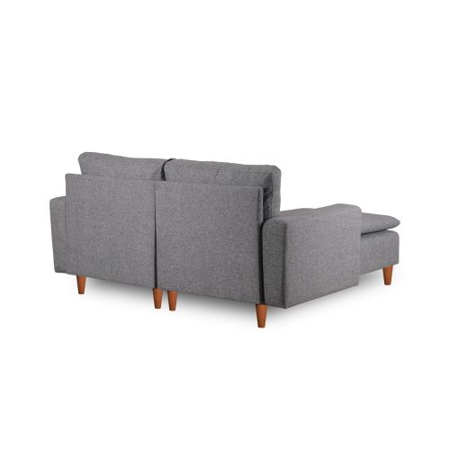 Atelier Del Sofa Kutna garnitura, Svijetlo siva, Lungo Mini - Light Grey slika 5