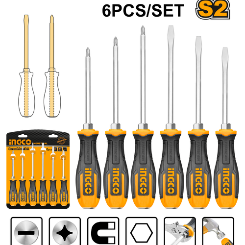 INGCO 6-delni set odvijača HSGT680608 slika 1