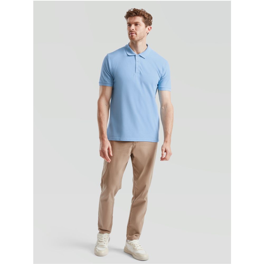 Fruit Of The Loom Polo majica kratkih rukava 180g - Svijetlo plava XXL slika 2
