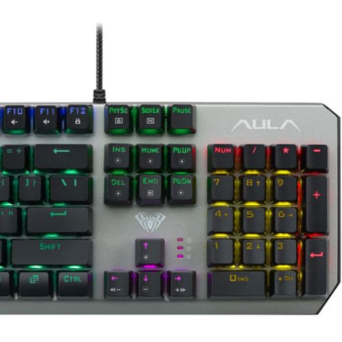 AULA Gejmerska tastatura Dawnguard US (Srebrna) slika 3