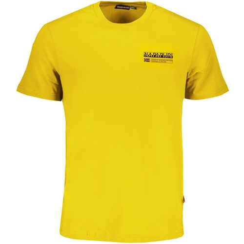 NAPAPIJRI YELLOW MEN'S SHORT SLEEVED T-SHIRT slika 1