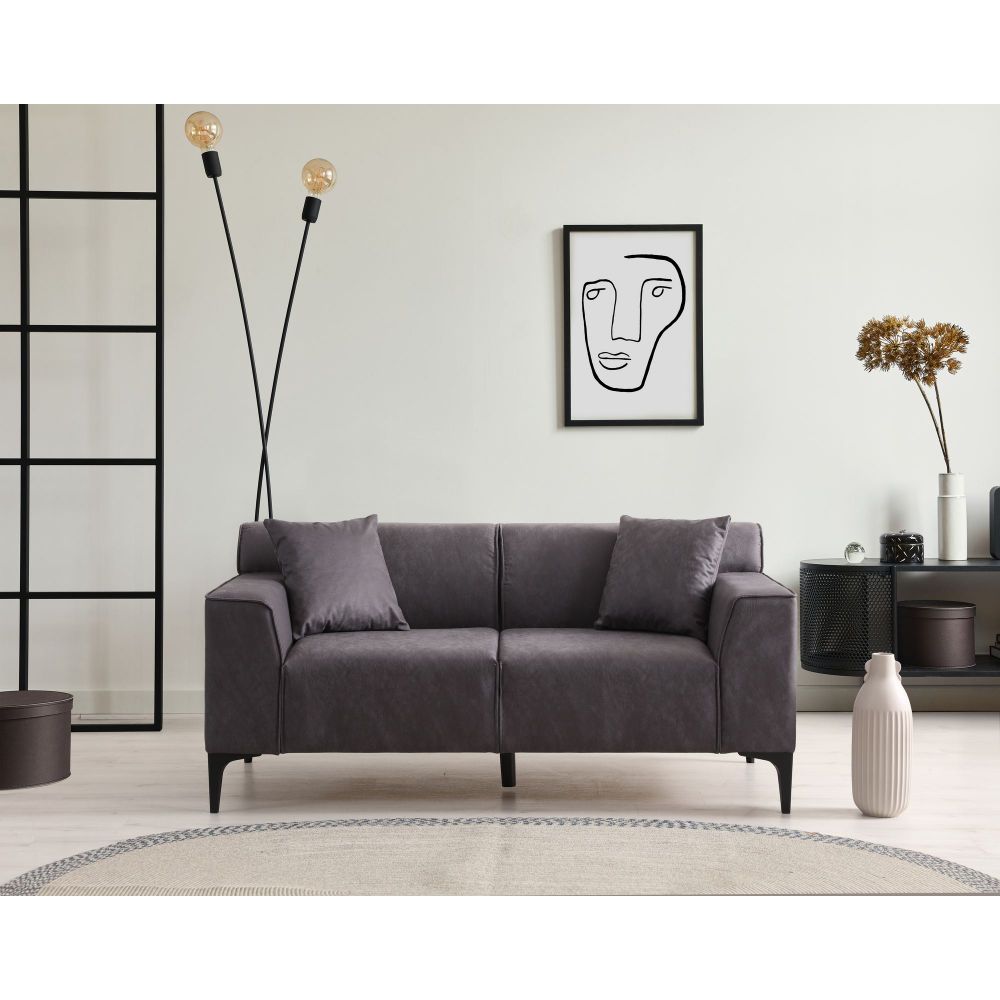 Dvosjed Sofa Nova Petra 2 - boje: antracit slika 2