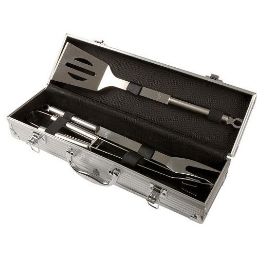 Master Grill set alata za roštilj u aluminijskom kovčegu, 3 dijela slika 3