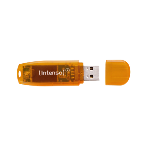 (Intenso) USB Flash drive 64GB Hi-Speed USB 2.0, Rainbow Line, ORANGE - USB2.0-64GB/Rainbow slika 2