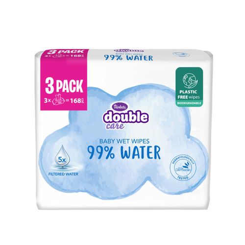 Violeta Water Care Baby vlažne maramice 99% voda 3*56 slika 2