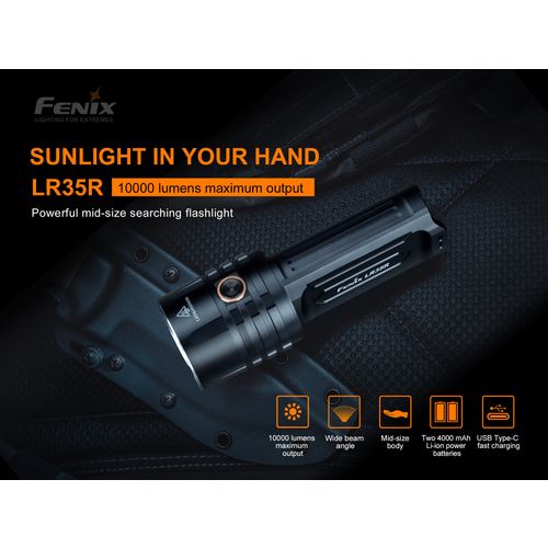 Fenix svjetiljka ručna LR35R LED crn slika 7