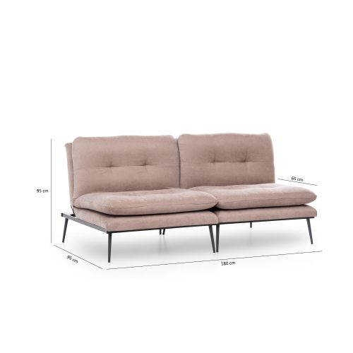 Atelier Del Sofa Trosjed na razvlačenje, Mink, Martin Sofabed - Mink GR121 slika 10