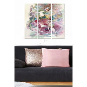 Dekorativna MDF Slika u Više Boja (Set od 3 Komada) - MDF1339448