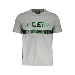 PLEIN SPORT MEN'S SHORT SLEEVE T-SHIRT GRAY