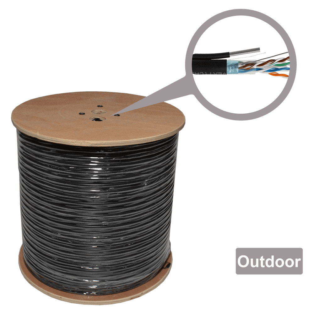 Connect XL Mrežni FTP kabl sa sajlom, CAT6e, 305 met - CAT6-FTP-CCA Messenger slika 1