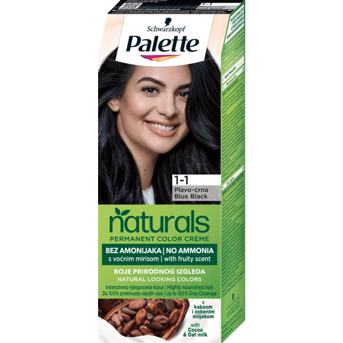 Palette Naturals Color Creme Farba za kosu 1-1 Plavičasto crna  slika 1