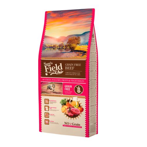 Sam's Field Dog All Size Adult Grain Free govedina, živina, voće i povrće potpuna suva hrana za odrasle pse svih rasa 13 kg slika 1