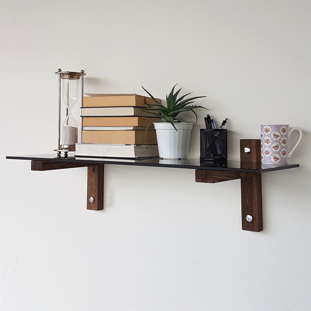 Zidna Polica R101 Walnut Fume slika 3