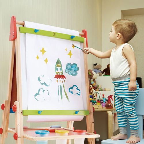 Hape Dvostrana drvena tabla za crtanje All-In-1 Easel E1010C slika 4