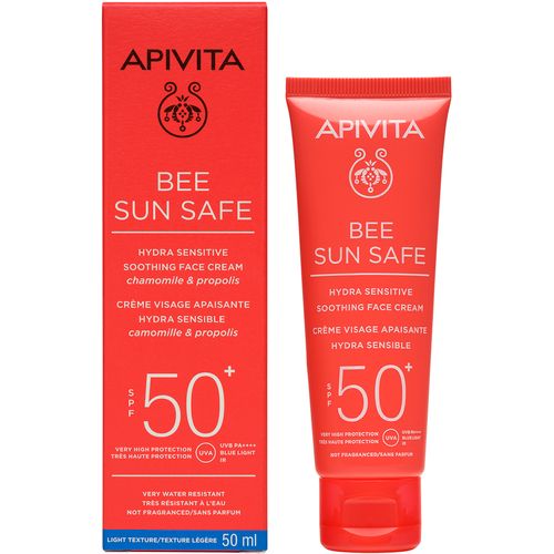 Apivita bee sun safe krema za osjetljivu kožu lica SPF 50+ 50ml slika 1