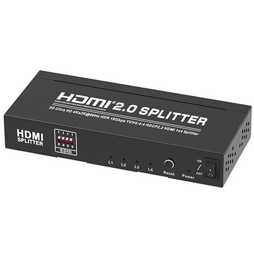 Transmedia 4K HDMI 2.0 Splitter, 1 input, 4 output slika 1