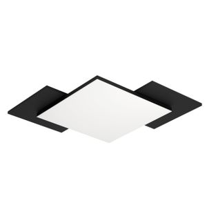Eglo stropna/zidna LED lampa 'Tamuria' - 12W, 285x285mm, crna/bijela