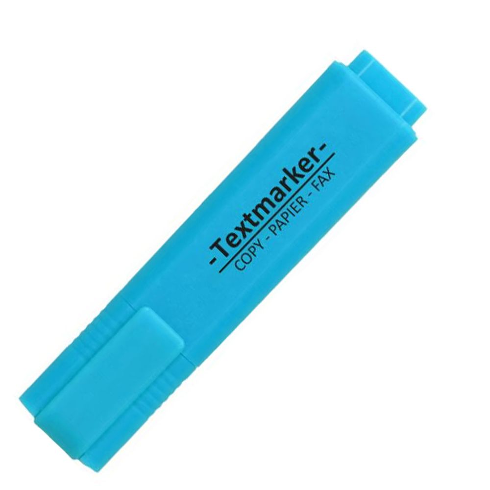 Textmarker kosi vrh, 408217, neon plava slika 1