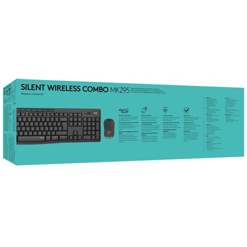 Tipkovnica i miš Logitech MK295 Silent Wireless, 920-009809 slika 5