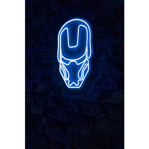 Wallity Ukrasna plastična LED rasvjeta, Iron Man - Blue slika 1