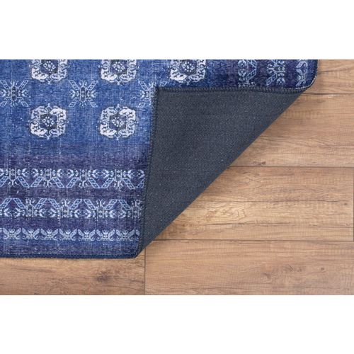 Conceptum Hypnose Blues Chenille - Tamnoplavi AL 277 Višebojni Tepih (140 x 190) slika 4