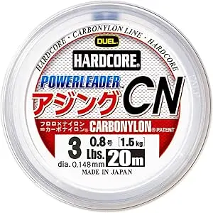 H3436 DUEL POWERLEADER CN CARBONYLON 30m 6Lbs/3.0Kg (0.205mm)
