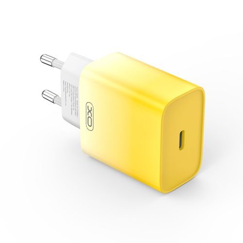 XO Brzi punjač USB-C 30W CE18 žuti slika 1