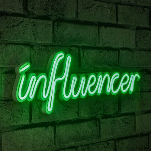 Wallity Ukrasna plastična LED rasvjeta, Influencer - Green slika 9