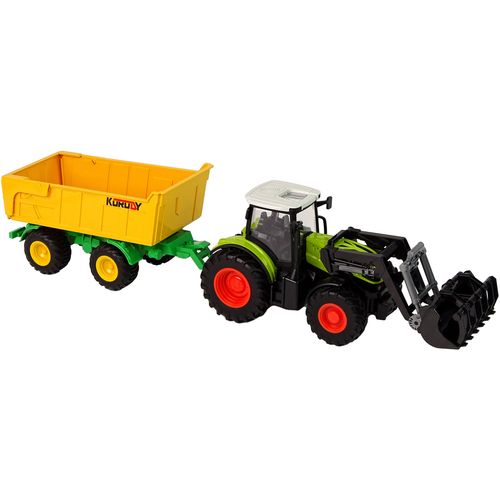 Traktor s poljoprivrednim strojevima i prikolicom - Svjetlosni i zvučni efekti slika 4