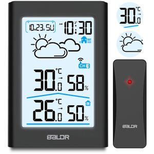Meteorološka stanica s zaslonom BD-911 crna