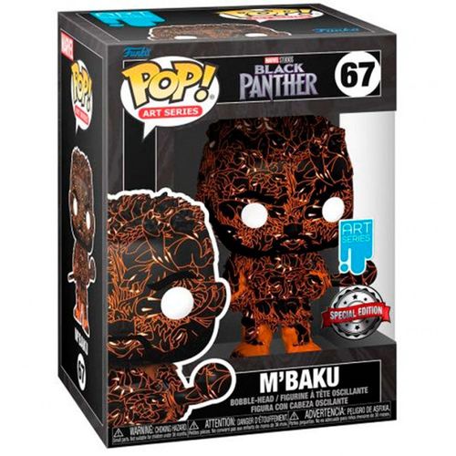 POP figure Marvel Black Panther M Baku Artist + Case Exclusive slika 1