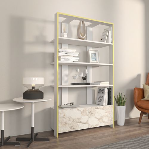 Elena - White White Bookshelf slika 2