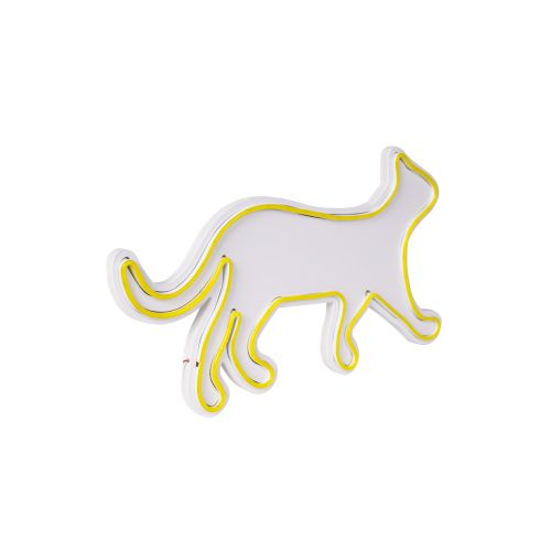 Wallity Ukrasna plastična LED rasvjeta, Kitty the Cat - Yellow slika 4