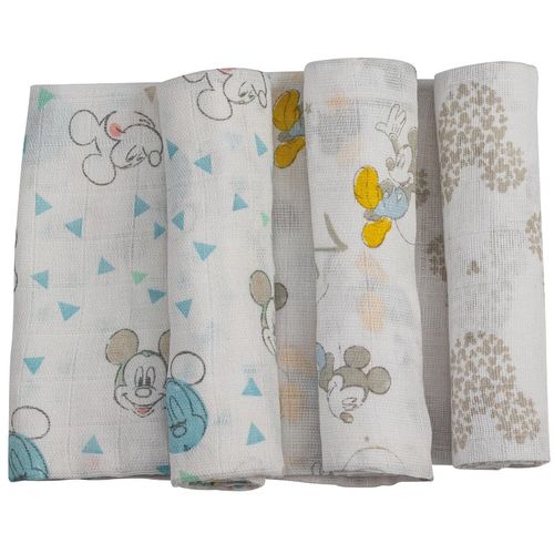 Muslin tetra pelene Mickey 80x80 cm - 3 kom slika 2