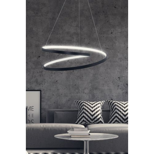 Whirpool - Black, White Light Black Chandelier slika 1