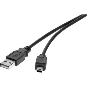 Renkforce USB 2.0  [1x muški konektor USB 2.0 tipa a - 1x muški konektor USB 2.0 tipa mini b] 0.30 m crna pozlaćeni kontakti Renkforce USB kabel USB 2.0 USB-A utikač, USB-Mini-B utikač 0.30 m crna pozlaćeni kontakti RF-4455807