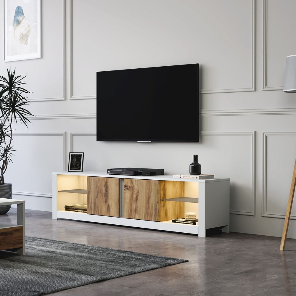 Aydos - Bijeli TV Stalak od Hrasta slika 1