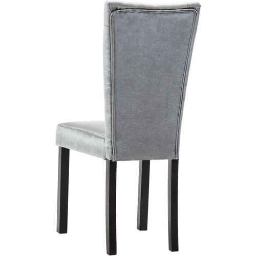Blagovaonske stolice od baršuna 4 kom srebrne slika 32