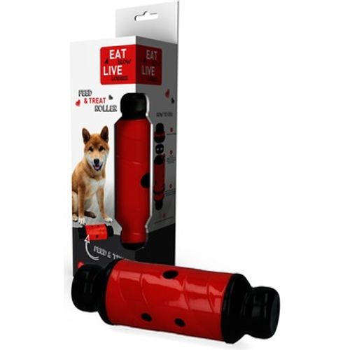 Eat Slow hranilica valjak za sporo hranjenje, interaktivna igračka za pse - crvena L slika 1